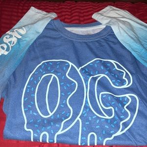 Blue ombré long sleeve